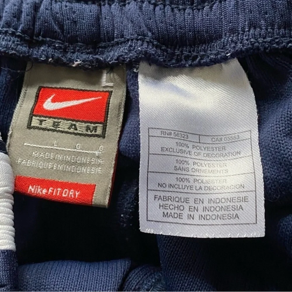 Nike Pants Women’s Size Large Stretch Side Zip‎ Pant Leg Blue Pull On Has Stain